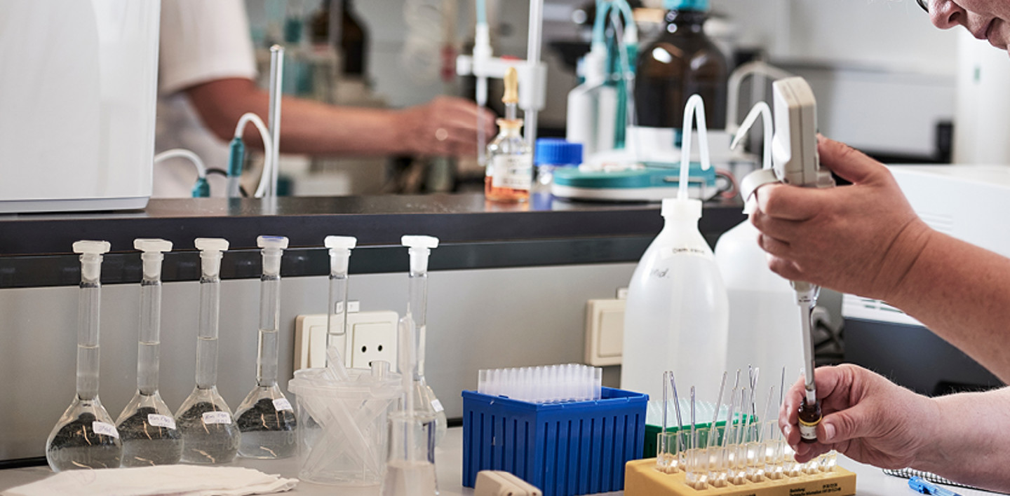 Working in the Lactosan Laboratory