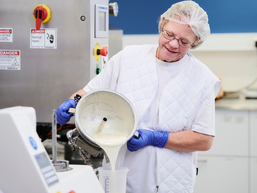 Lactosan test kitchen facilities for product development