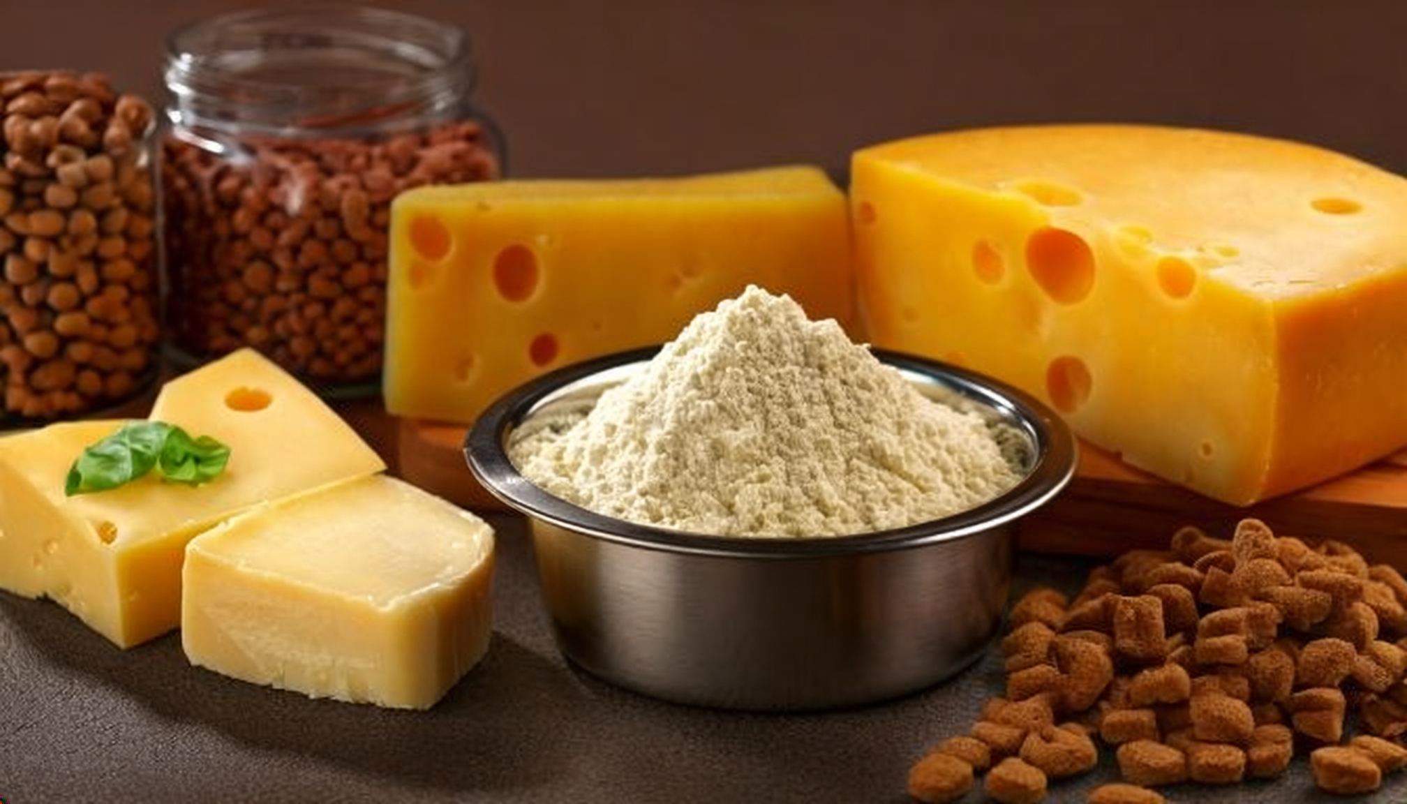 Lactosan Cheese Powder Solutions for wet and dry petfood dogs and cats - Firefly_420861.png